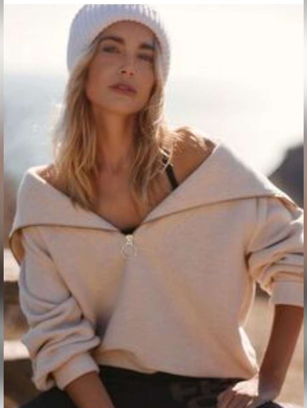 Anthropologie Varley Half Zip Sweatshirt *NWT *Small (Generous)